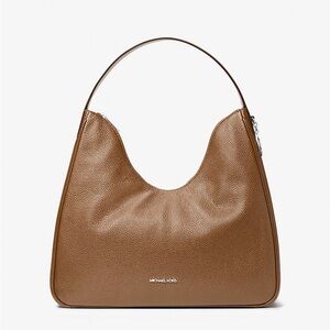 MICHAEL KORS 	
Nayla Medium Pebbled Leather Hobo Shoulder Bag